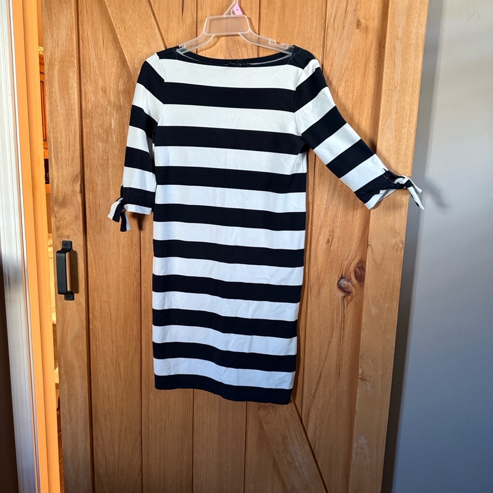 Lauren Ralph Lauren Black and White Striped dress